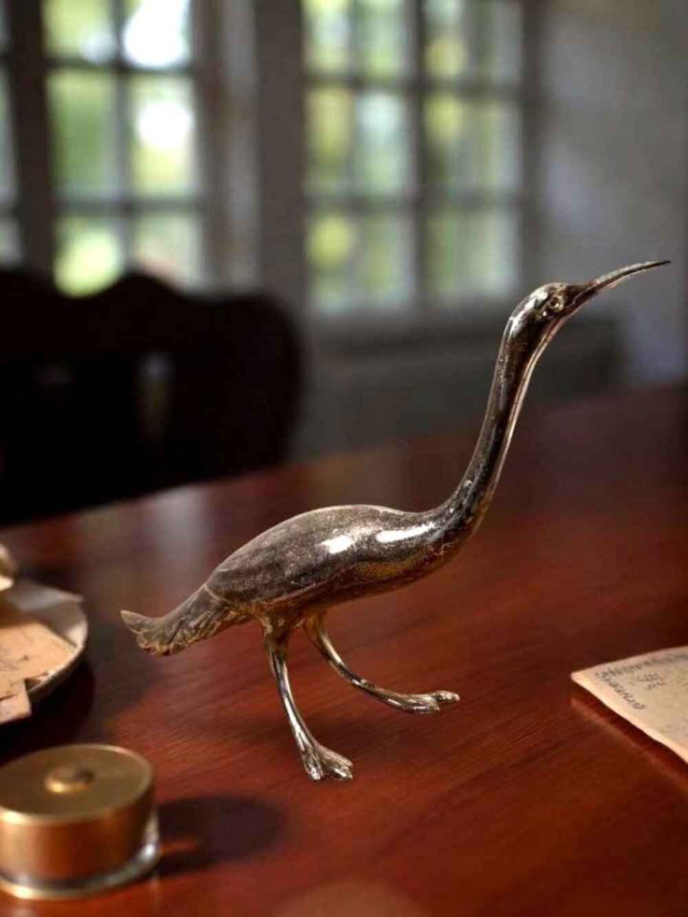 Vintage WB Pheasant Bird Sculpture #2271 Weidlich Bros Silverplate Centerpiece - Picture 3 of 11
